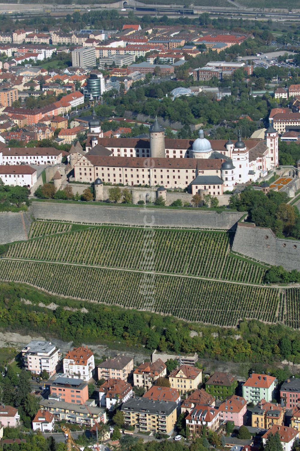 Luftbild Würzburg - Festung Marienberg mit Museen in Würzburg