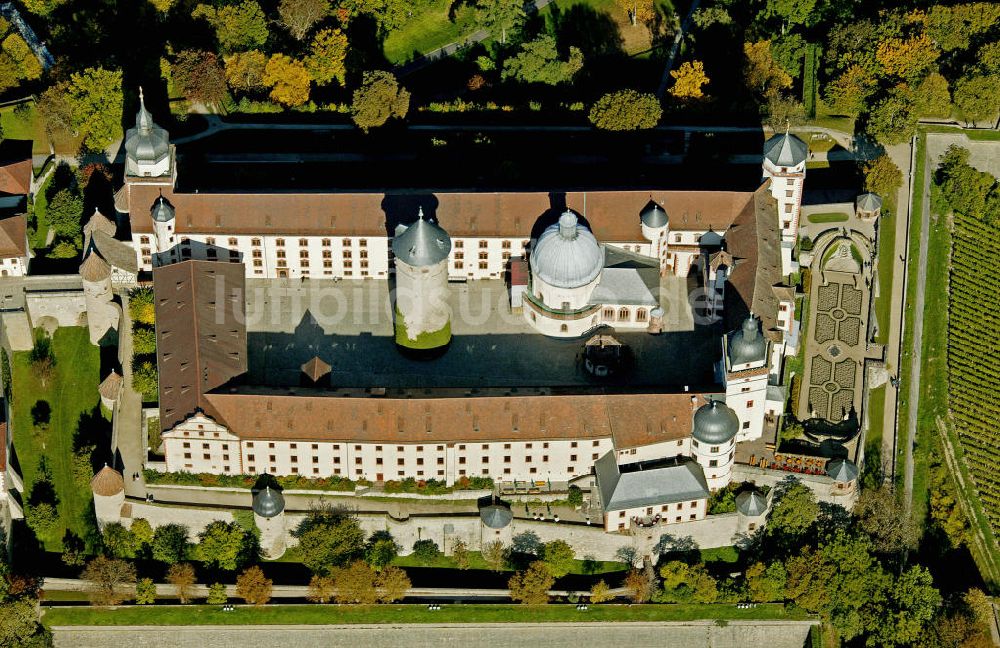 Würzburg von oben - Festung Marienberg Würzburg