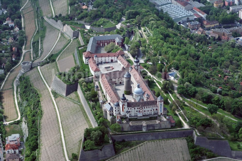 Luftbild Würzburg - Festung Marienberg in Würzburg im Bundesland Bayern