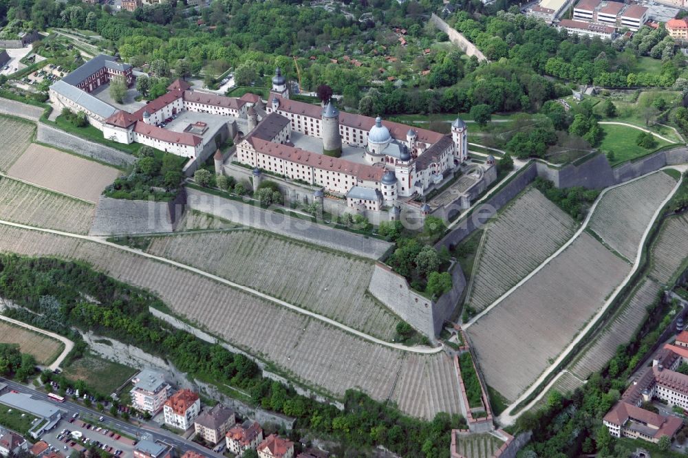 Luftaufnahme Würzburg - Festung Marienberg in Würzburg im Bundesland Bayern