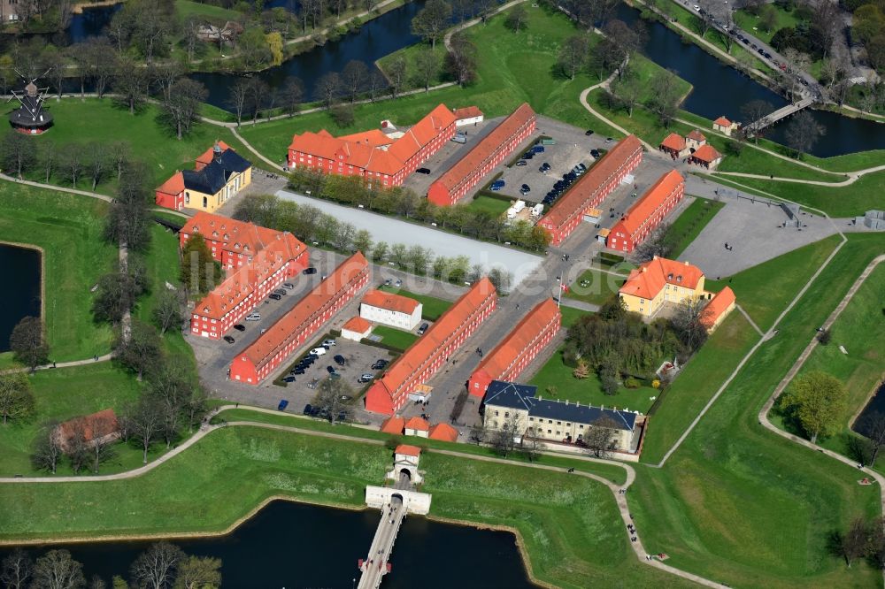 Luftbild Kopenhagen - Festungsanlage Kastell von Kopenhagen Gl. Hovedvagt in Kopenhagen in Region Hovedstaden, Dänemark