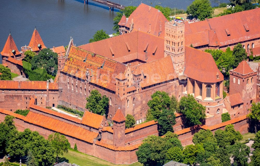 Luftbild Malbork Marienburg - Festungsanlage der Ordensburg Marienburg in Malbork Marienburg in Pomorskie, Polen