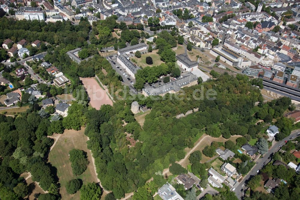 Luftaufnahme Mainz - Festungsanlage Zitadelle in Mainz im Bundesland Rheinland-Pfalz