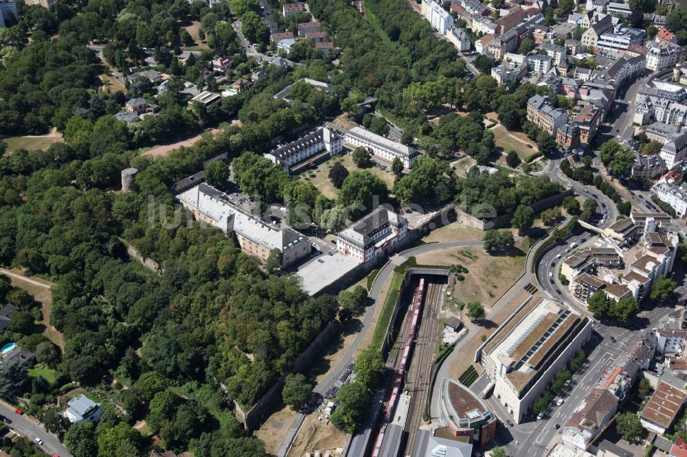 Luftbild Mainz - Festungsanlage Zitadelle in Mainz im Bundesland Rheinland-Pfalz