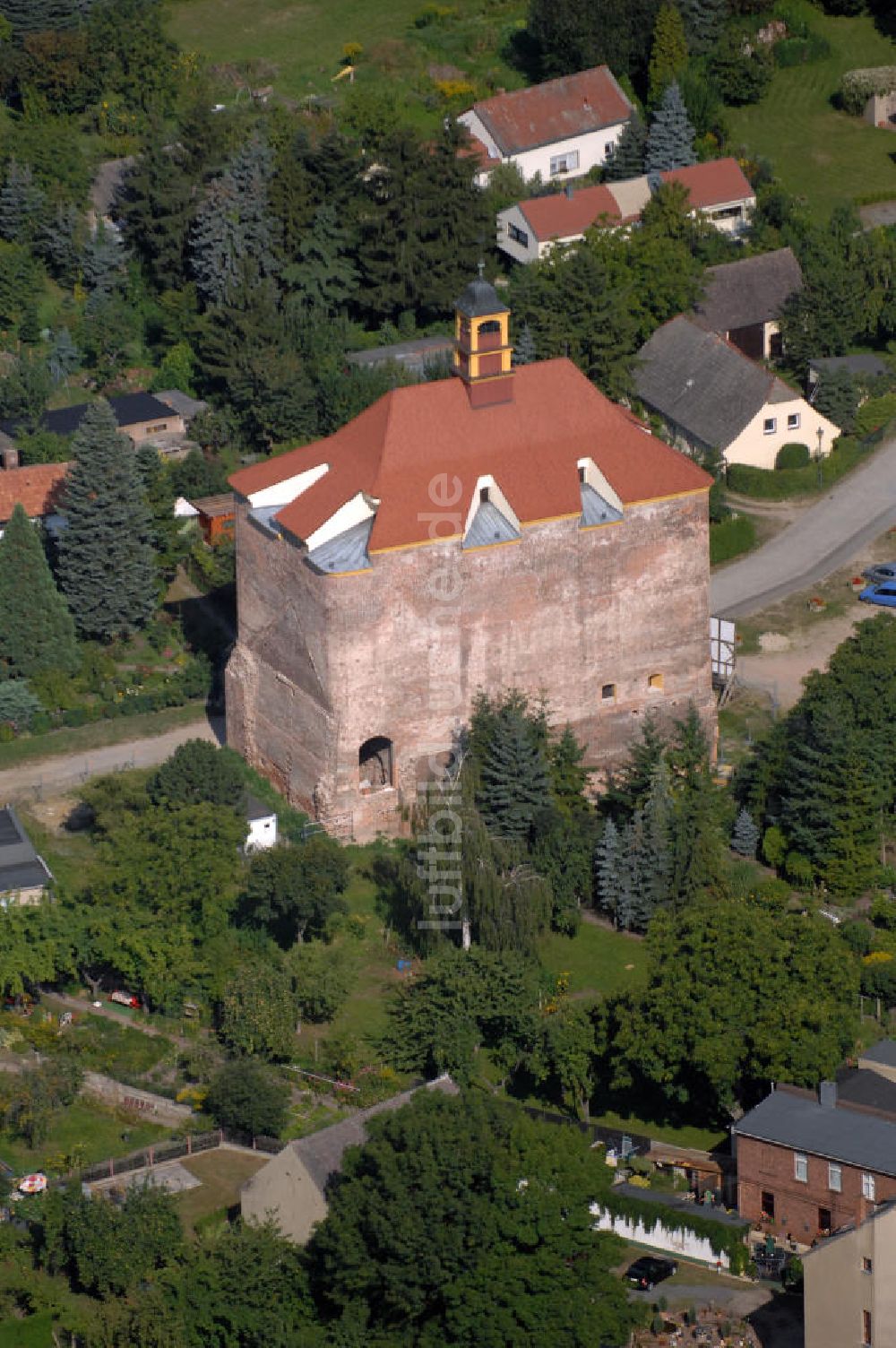 Luftbild Peitz - Festungsturm Peitz