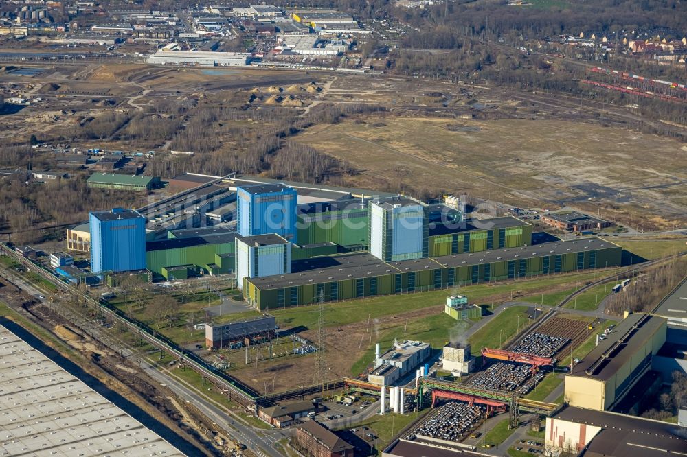 Dortmund aus der Vogelperspektive: Feuerbeschichtungsanlage der thyssenkrupp Steel Europe AG in Dortmund im Bundesland Nordrhein-Westfalen, Deutschland