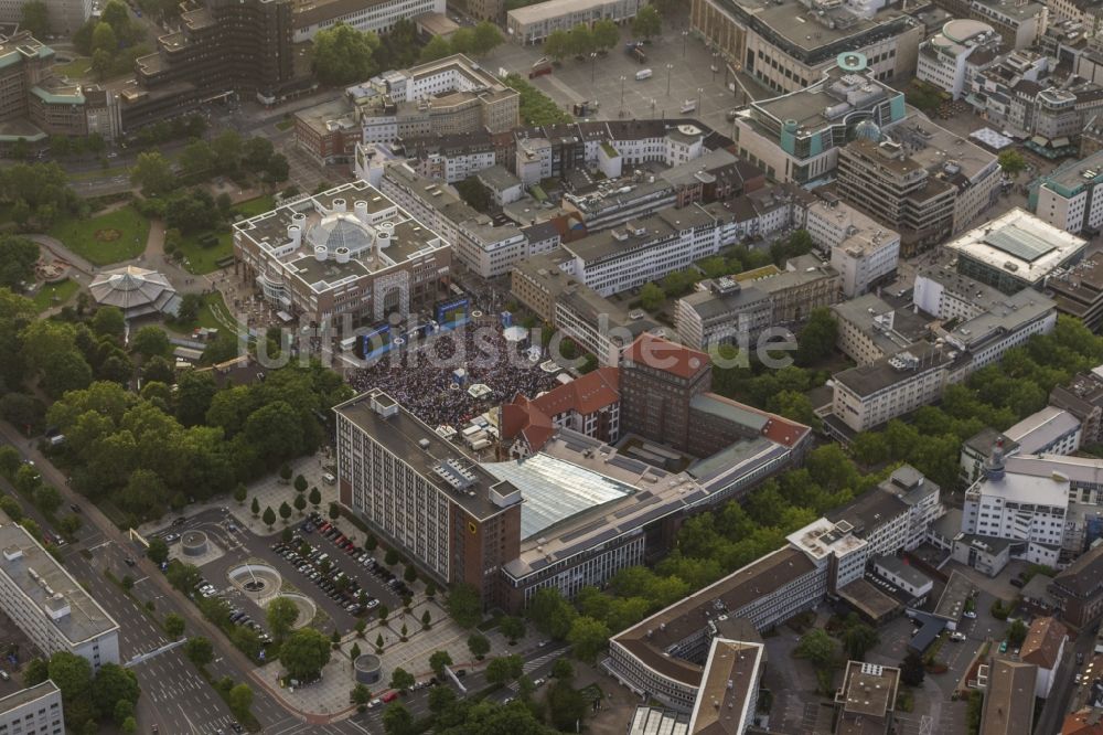 Luftaufnahme Dortmund - Öffentlichen Public Viewing in Dortmund im Bundesland Nordrhein-Westfalen