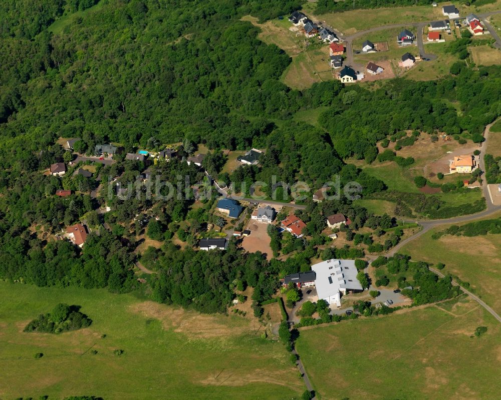 Idar-Oberstein von oben - Fichtenhof im Stadtteil Regulshausen in Idar-Oberstein im Bundesland Rheinland-Pfalz