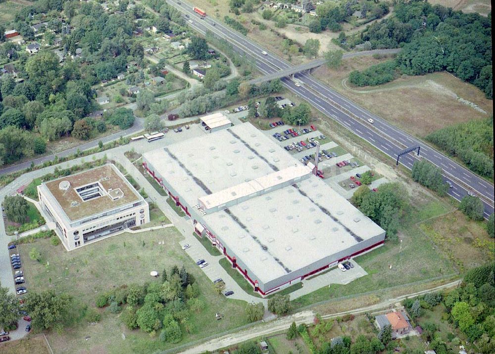 Luftaufnahme Birkenwerder / Brandenburg - Filiale der Francotyp Postalia AG in Birkenwerder am Berliner Ring.