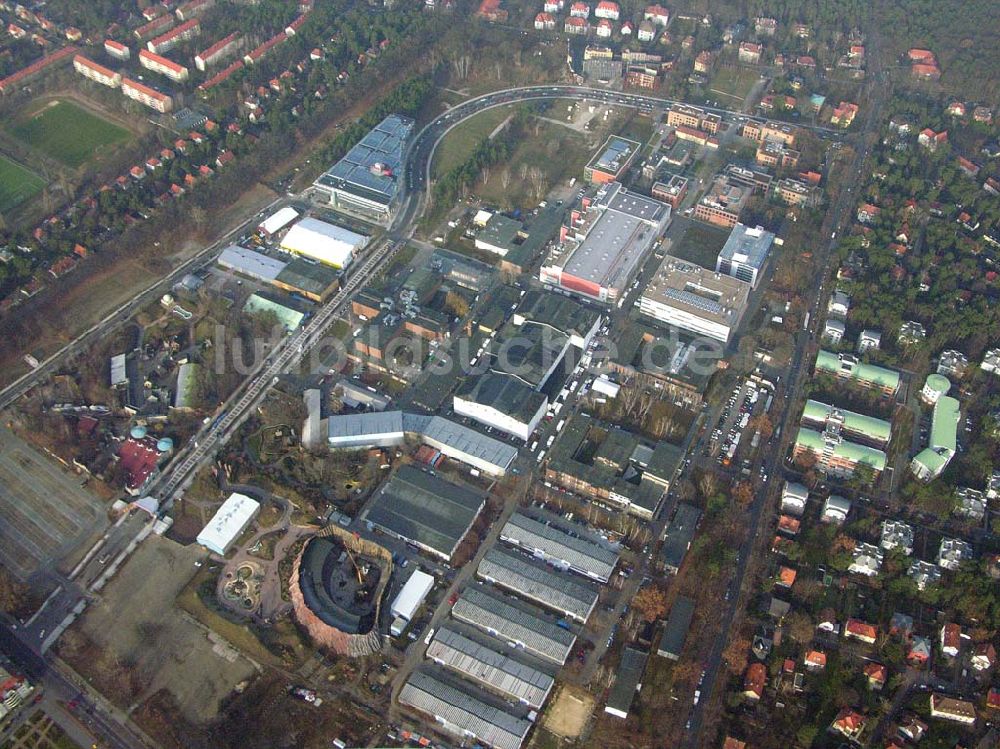 Potsdam-Babelsberg von oben - Filmpark Babelsberg