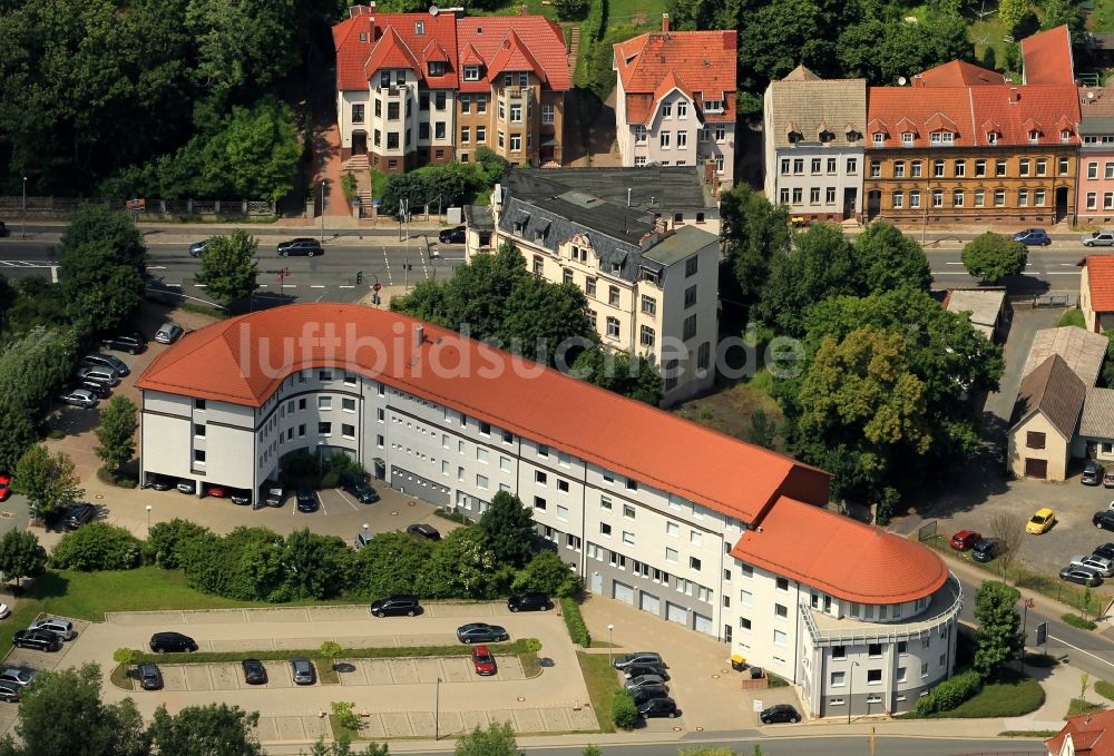 Sondershausen von oben - Finanzamt Sondershausen im Bundesland Thüringen