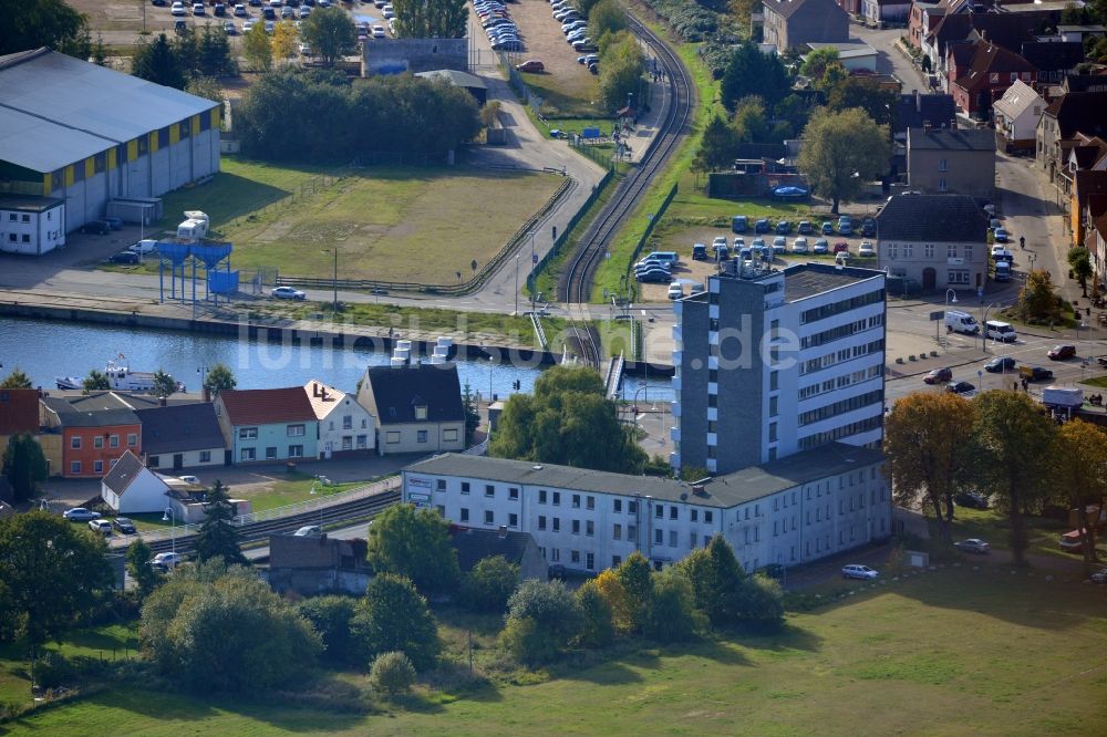 Wolgast aus der Vogelperspektive: Finanzamt in Wolgast im Bundesland Mecklenburg-Vorpommern