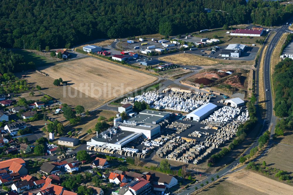 Luftaufnahme Oberthulba - Firmengelände der ACO Ahlmann SE & Co. KG in Oberthulba im Bundesland Bayern, Deutschland