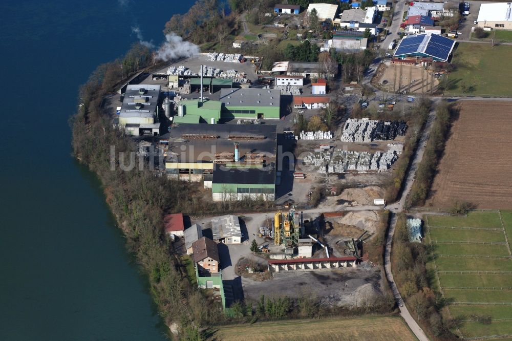 Luftbild Bad Säckingen - Firmengelände der Alunova Recycling GmbH an der Rotfluhstraße in Bad Säckingen im Bundesland Baden-Württemberg, Deutschland