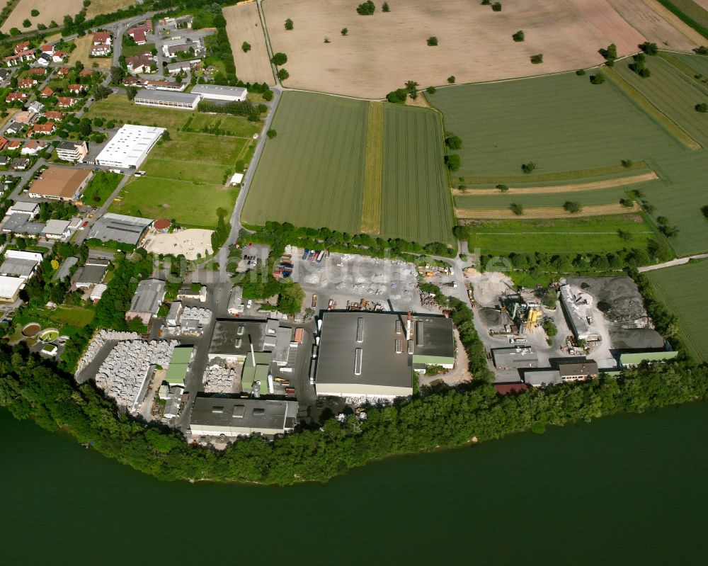 Luftaufnahme Bad Säckingen - Firmengelände der Alunova Recycling GmbH an der Rotfluhstraße in Bad Säckingen im Bundesland Baden-Württemberg, Deutschland