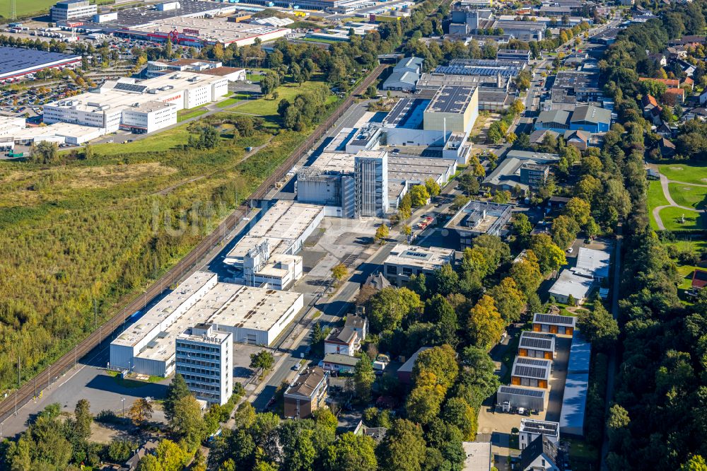 Witten aus der Vogelperspektive: Firmengelände der ARDEX GmbH in Witten im Bundesland Nordrhein-Westfalen, Deutschland