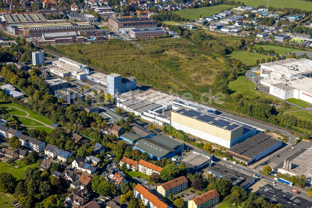 Witten von oben - Firmengelände der ARDEX GmbH in Witten im Bundesland Nordrhein-Westfalen, Deutschland