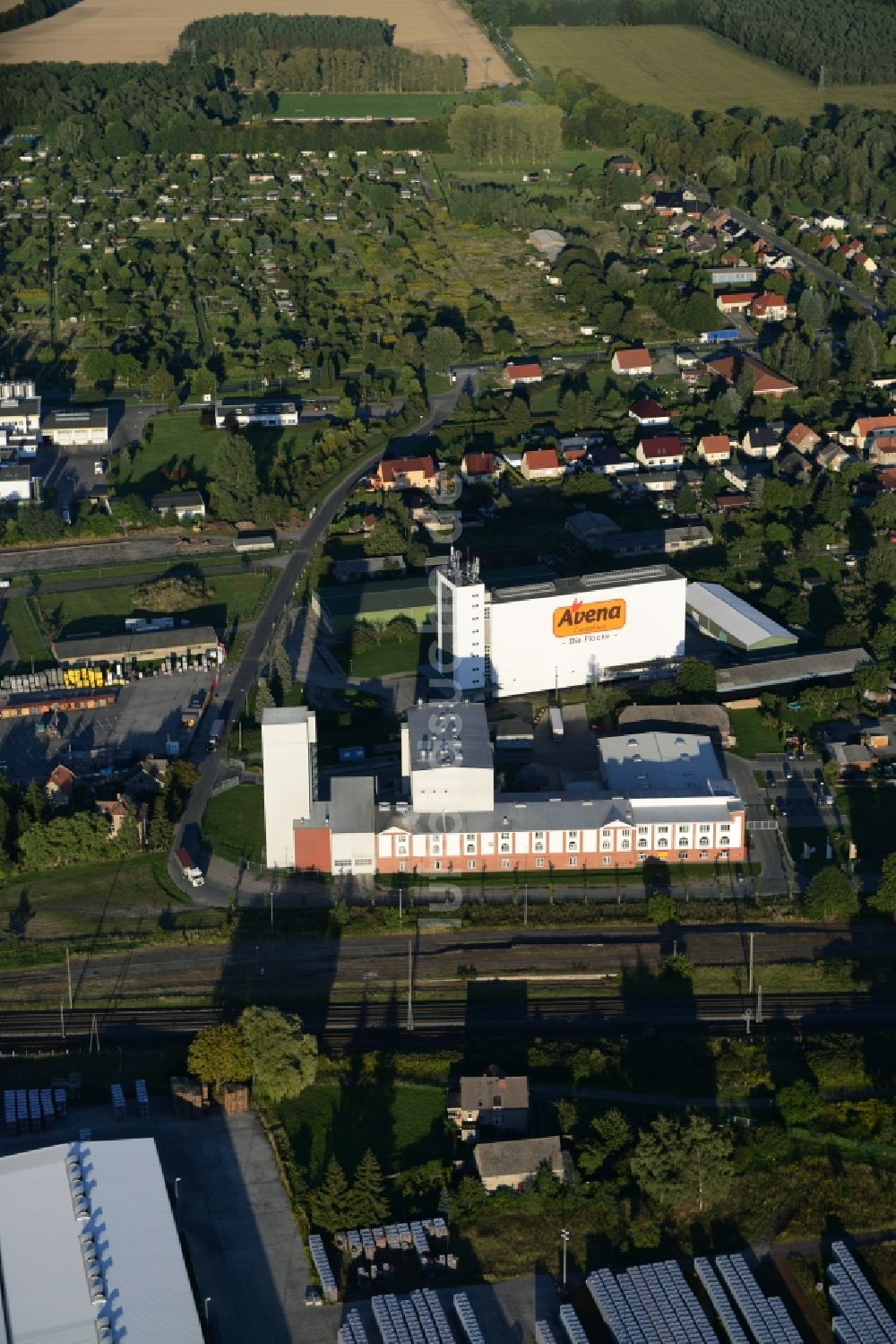 Luftbild Karstädt - Firmengelände der Avena Cerealien GmbH in Karstädt im Bundesland Brandenburg