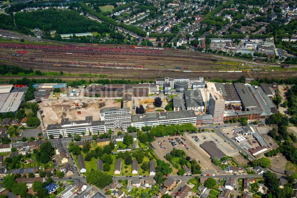 Luftbild Oberhausen - Firmengelände der BABCOCK Fertigungszentrum GmbH in Oberhausen im Bundesland Nordrhein-Westfalen