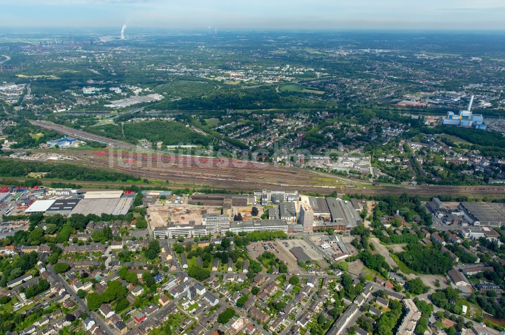 Oberhausen aus der Vogelperspektive: Firmengelände der BABCOCK Fertigungszentrum GmbH in Oberhausen im Bundesland Nordrhein-Westfalen