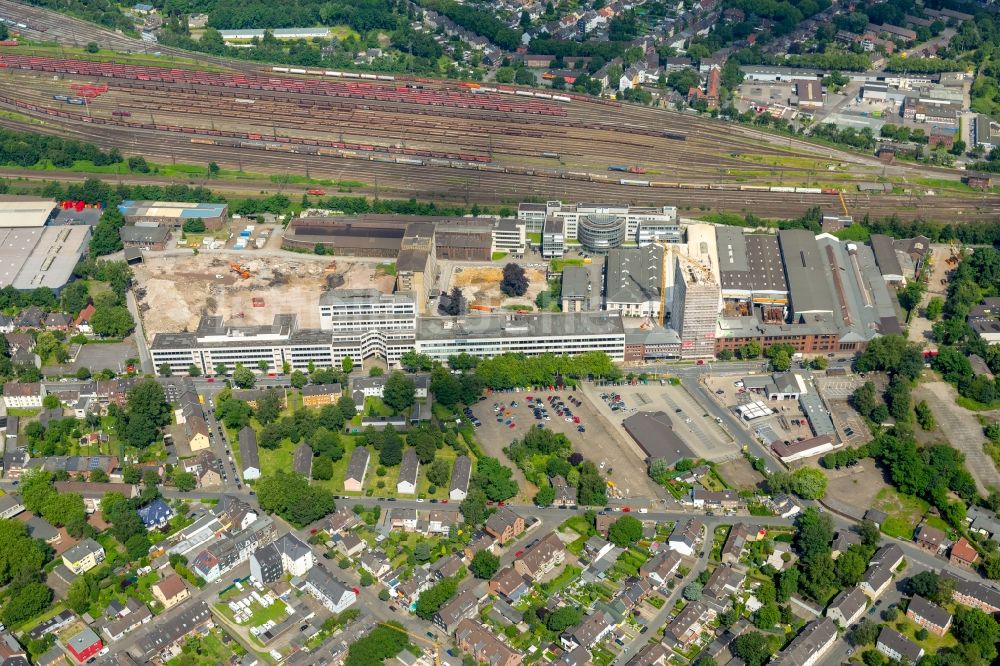 Luftbild Oberhausen - Firmengelände der BABCOCK Fertigungszentrum GmbH in Oberhausen im Bundesland Nordrhein-Westfalen