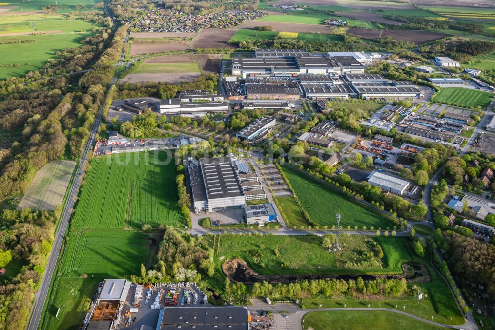 Luftbild Stade - Firmengelände der CFK Nord im Ortsteil Ottenbeck in Stade im Bundesland Niedersachsen, Deutschland