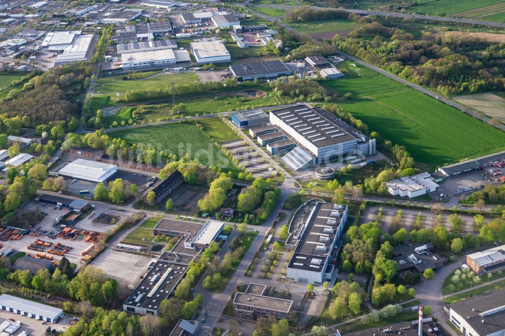 Luftaufnahme Stade - Firmengelände der CFK Nord im Ortsteil Ottenbeck in Stade im Bundesland Niedersachsen, Deutschland