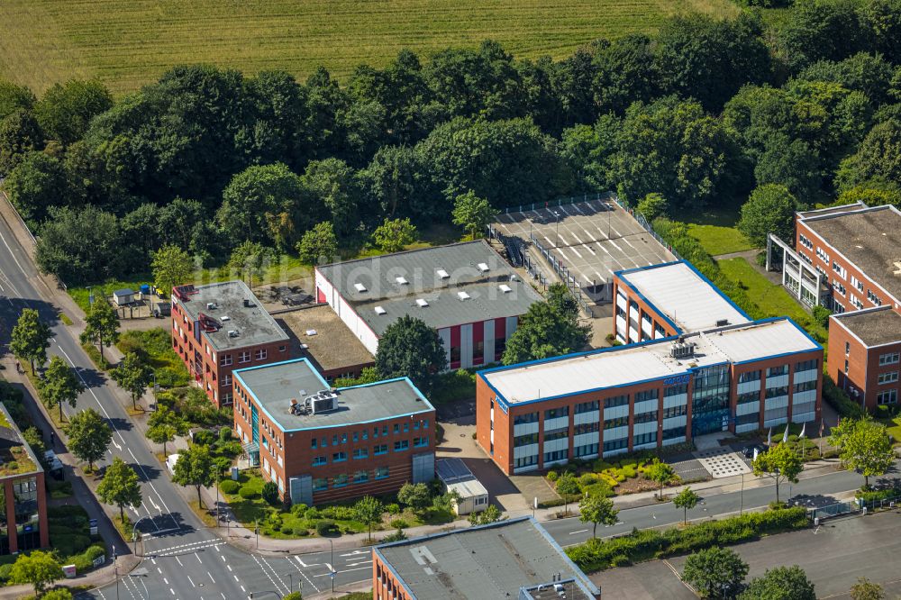 Luftbild Dortmund - Firmengelände der TE Connectivity Sensors Germany GmbH im Ortsteil Barop in Dortmund im Bundesland Nordrhein-Westfalen, Deutschland