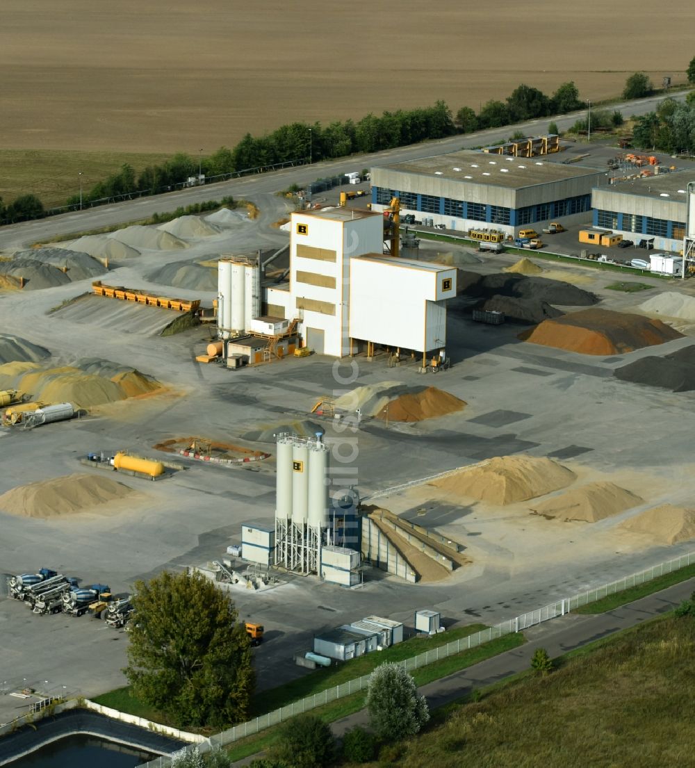 Luftbild Werneuchen - Firmengelände der der Berger Bau GmbH in Werneuchen im Bundesland Brandenburg