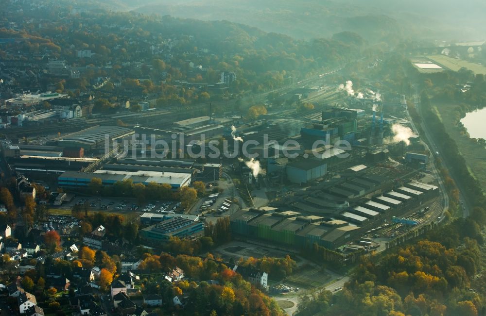 Luftaufnahme Witten - Firmengelände der Deutschen Edelstahlwerke GmbH in Witten im Bundesland Nordrhein-Westfalen