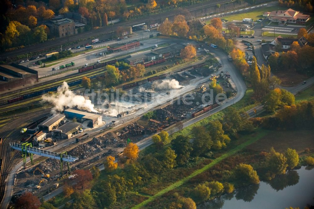 Luftaufnahme Witten - Firmengelände der Deutschen Edelstahlwerke GmbH in Witten im Bundesland Nordrhein-Westfalen