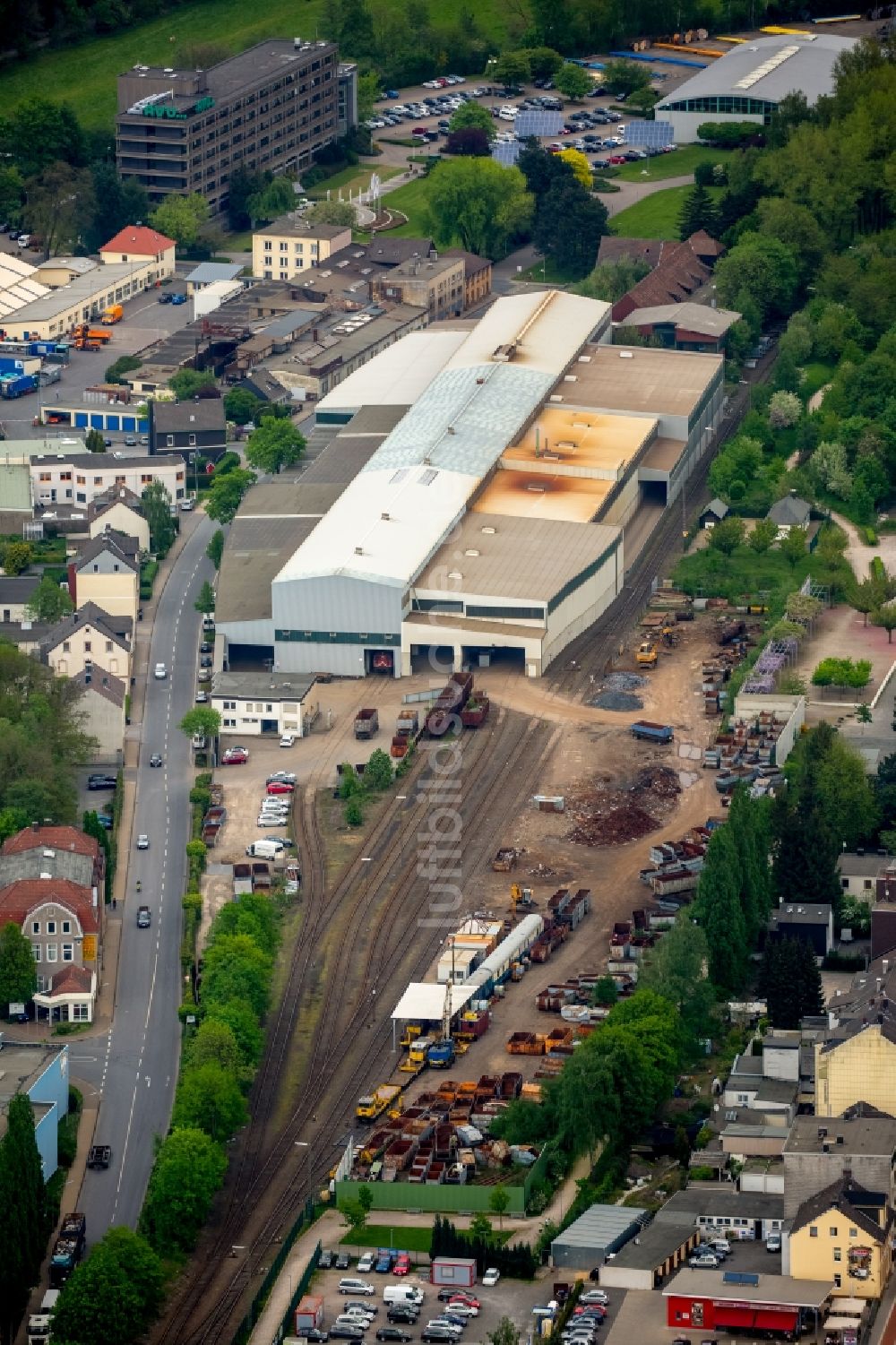 Luftbild Gevelsberg - Firmengelände der ehemaligen Schüßler Recycling GmbH in Gevelsberg im Bundesland Nordrhein-Westfalen