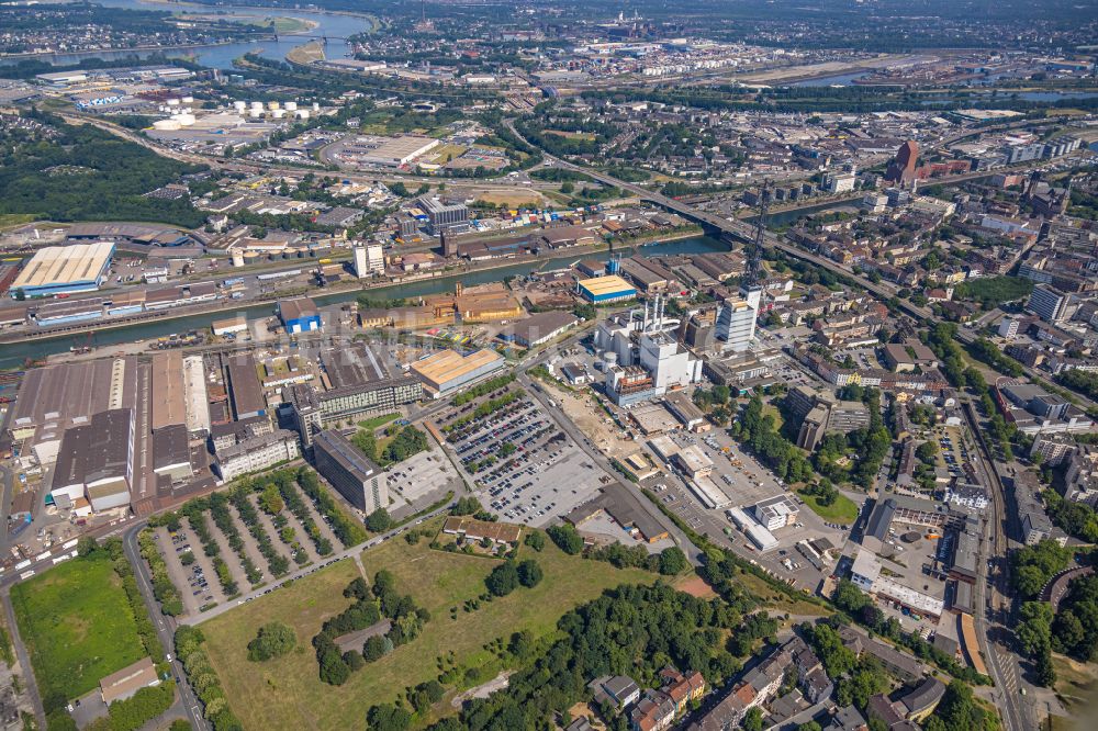 Duisburg von oben - Firmengelände der Firma Siemens Energy Global GmbH & Co. KG in Duisburg im Bundesland Nordrhein-Westfalen, Deutschland