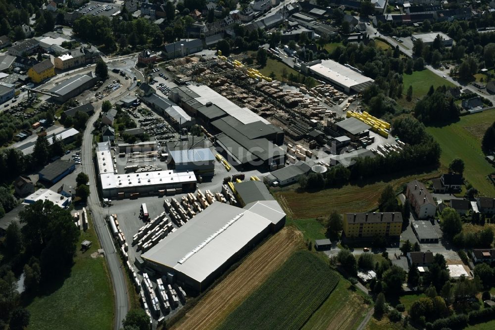 Luftaufnahme Weißenstadt - Firmengelände der GELO Holzwerke GmbH in Weißenstadt im Bundesland Bayern