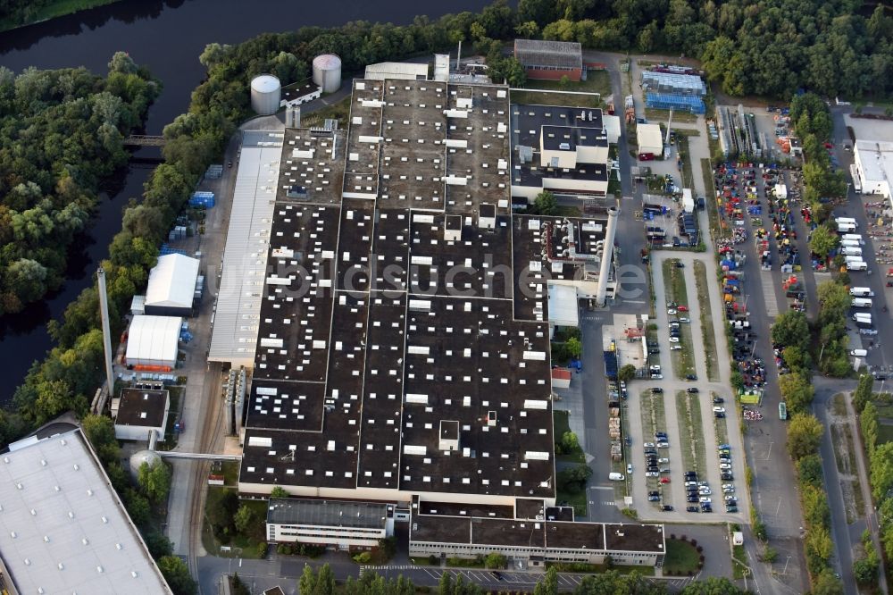 Luftbild Berlin - Firmengelände der Getränke Nordmann GmbH an der Wupperstraße im Stadtteil Zehlendorf in Berlin