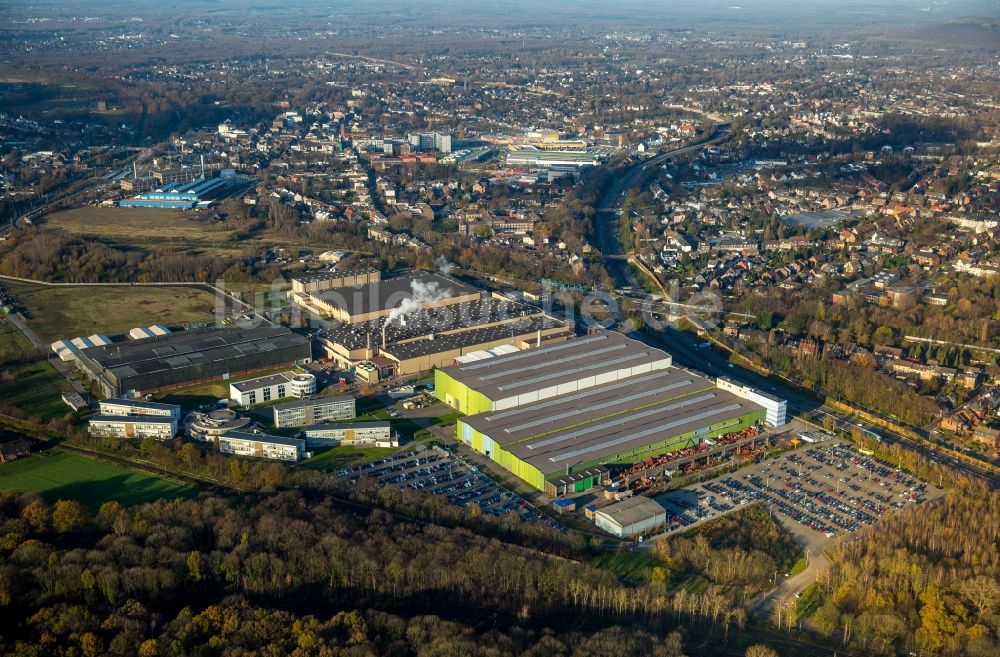 Luftbild Oberhausen - Firmengelände von GHH Rand und MAN Diesel & Turbo im herbstlichen Oberhausen im Bundesland Nordrhein-Westfalen