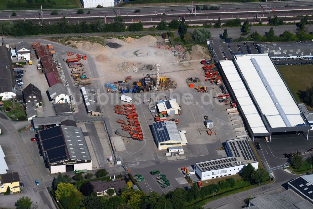 Baden-Baden aus der Vogelperspektive: Firmengelände der Josef Schnell Holding GmbH in Baden-Baden im Bundesland Baden-Württemberg, Deutschland