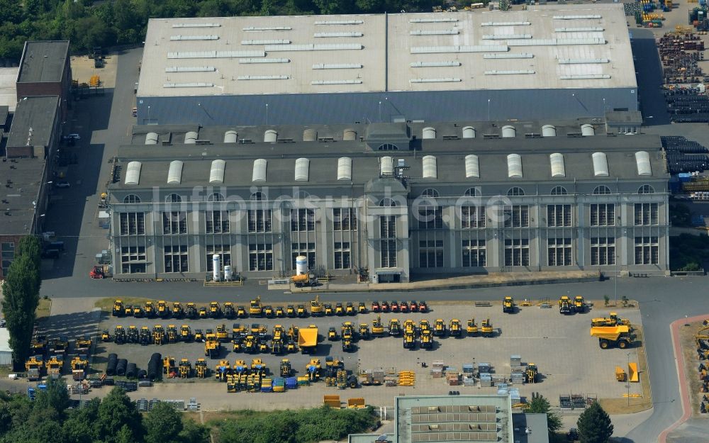 Luftbild Hannover - Firmengelände der Komatsu Hanomag GmbH im Ortsteil Linden-Süd in Hannover im Bundesland Niedersachsen