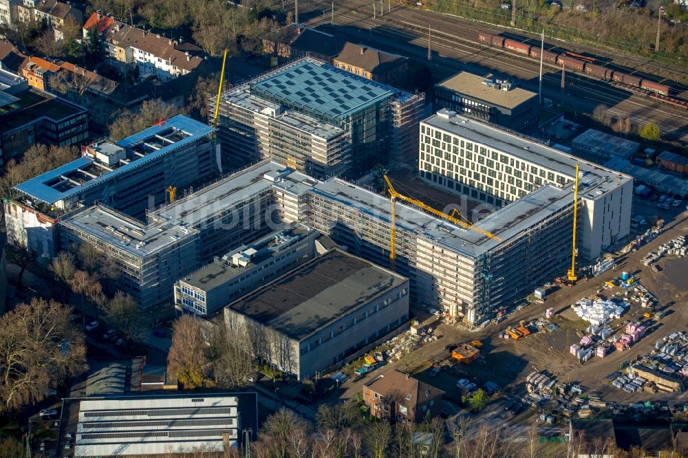 Bochum von oben - Firmengelände der KONE an der Wittener Straße in Bochum im Bundesland Nordrhein-Westfalen