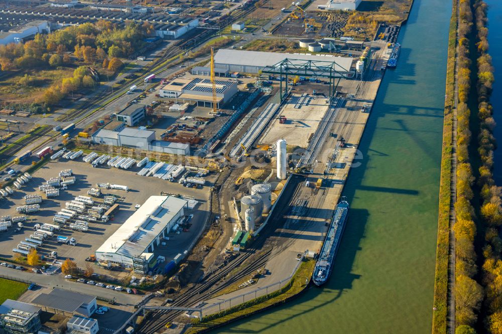 Hamm von oben - Firmengelände der Lanfer Logistik in Hamm im Bundesland Nordrhein-Westfalen, Deutschland