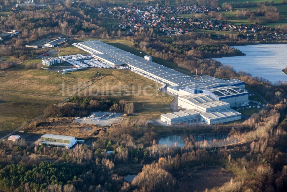 Luftbild Vetschau/Spreewald - Firmengelände der Porcelaingres in Vetschau/Spreewald im Bundesland Brandenburg