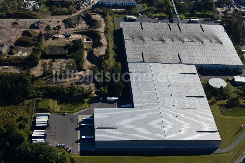 Fürstenwalde/Spree aus der Vogelperspektive: Firmengelände R F L Reifen-Felgen-Logistik Speditions- und Lager GmbH in Fürstenwalde/Spree im Bundesland Brandenburg