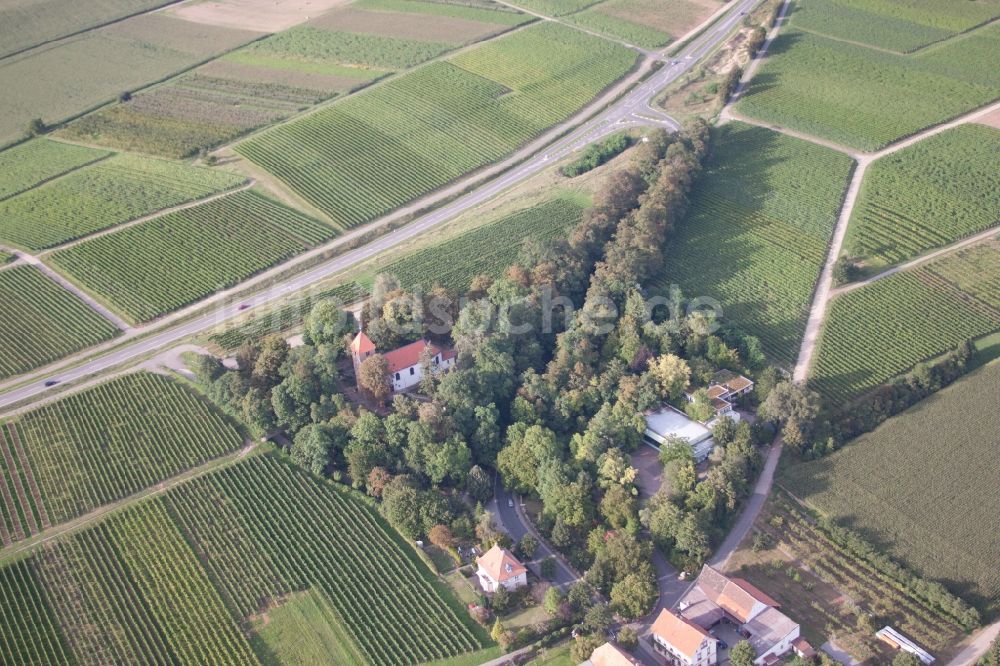 Luftaufnahme Landau in der Pfalz - Firmengelände der SEKA Schutzbelüftung GmbH im Ortsteil Wollmesheim in Landau in der Pfalz im Bundesland Rheinland-Pfalz, Deutschland