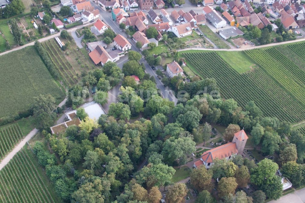 Landau in der Pfalz aus der Vogelperspektive: Firmengelände der SEKA Schutzbelüftung GmbH im Ortsteil Wollmesheim in Landau in der Pfalz im Bundesland Rheinland-Pfalz, Deutschland