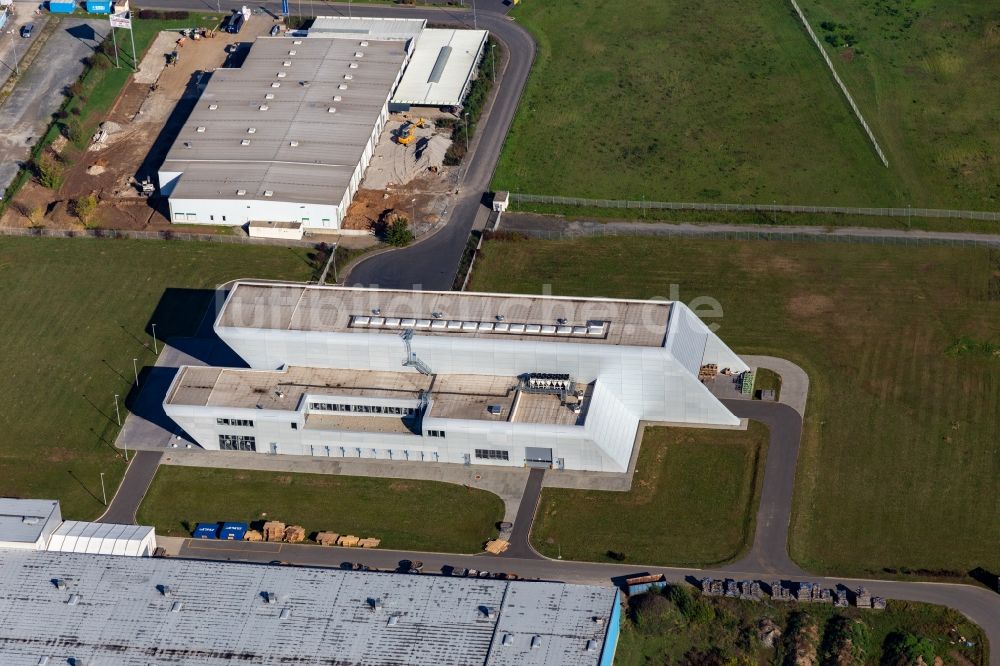 Schweinfurt von oben - Firmengelände des SKF Sven Wingquist Test Center in Schweinfurt im Bundesland Bayern, Deutschland