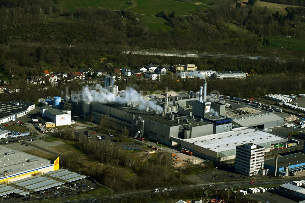 Aschaffenburg aus der Vogelperspektive: Firmengelände der DS Smith in Aschaffenburg im Bundesland Bayern, Deutschland