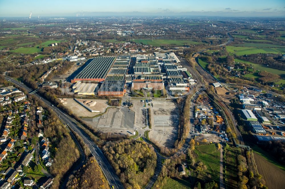 Bochum von oben - Firmengelände des stillgelegten und teilweise abgerissenen Adam Opel AG Werkes Bochum I in Bochum im Bundesland Nordrhein-Westfalen