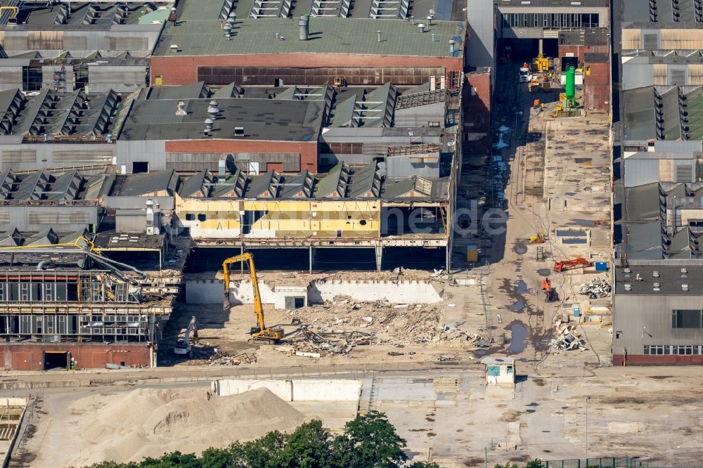 Bochum von oben - Firmengelände des stillgelegten und teilweise abgerissenen Adam Opel AG Werkes Bochum I in Bochum im Bundesland Nordrhein-Westfalen