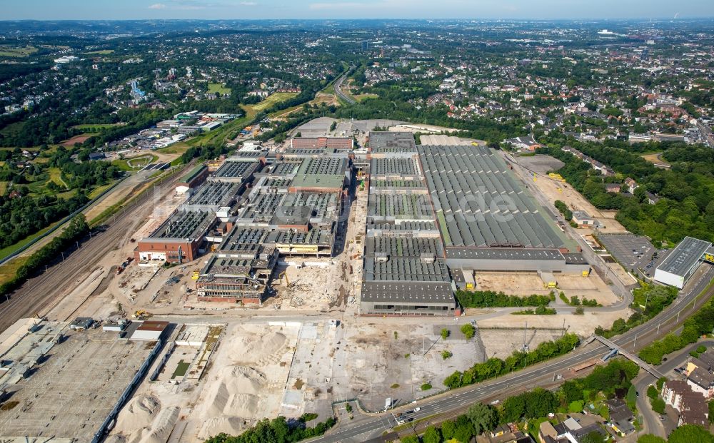 Bochum von oben - Firmengelände des stillgelegten und teilweise abgerissenen Adam Opel AG Werkes Bochum I in Bochum im Bundesland Nordrhein-Westfalen