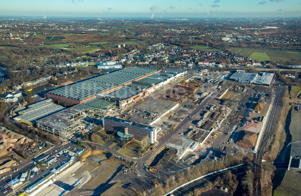 Bochum aus der Vogelperspektive: Firmengelände des stillgelegten und teilweise abgerissenen Adam Opel AG Werkes Bochum I in Bochum im Bundesland Nordrhein-Westfalen